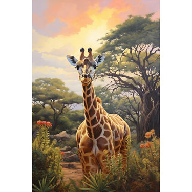 Giraffe Art Canvas